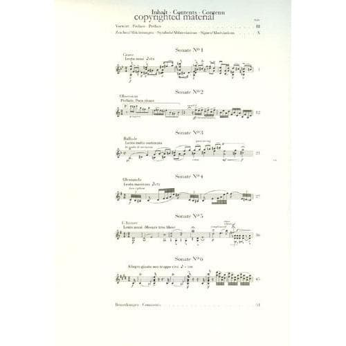 Ysaÿe, Eugène - Six Sonatas, Op 27 - Violin solo - G Henle Verlag URTEXT