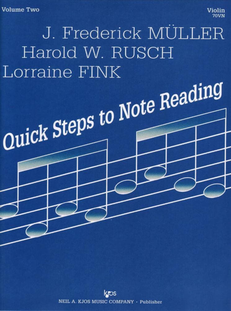 Fink/Müller/Rusch - Quick Steps To Note Reading, Book 2 - Violin - Neil A Kjos Music Co