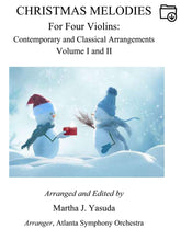 Yasuda - Christmas Melodies For 4 Violins, Volumes I & II: Contemporary & Classical Arr. - Dig. DL