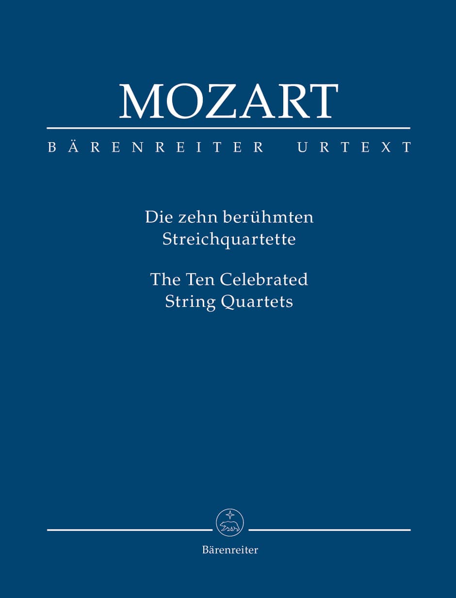 Mozart - Ten Celebrated String Quartets - Barenreiter URTEXT - Study Score Only