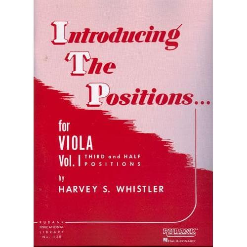 Whislter Introducing the Positions, Volume 1 Viola Published by Rubank Publications