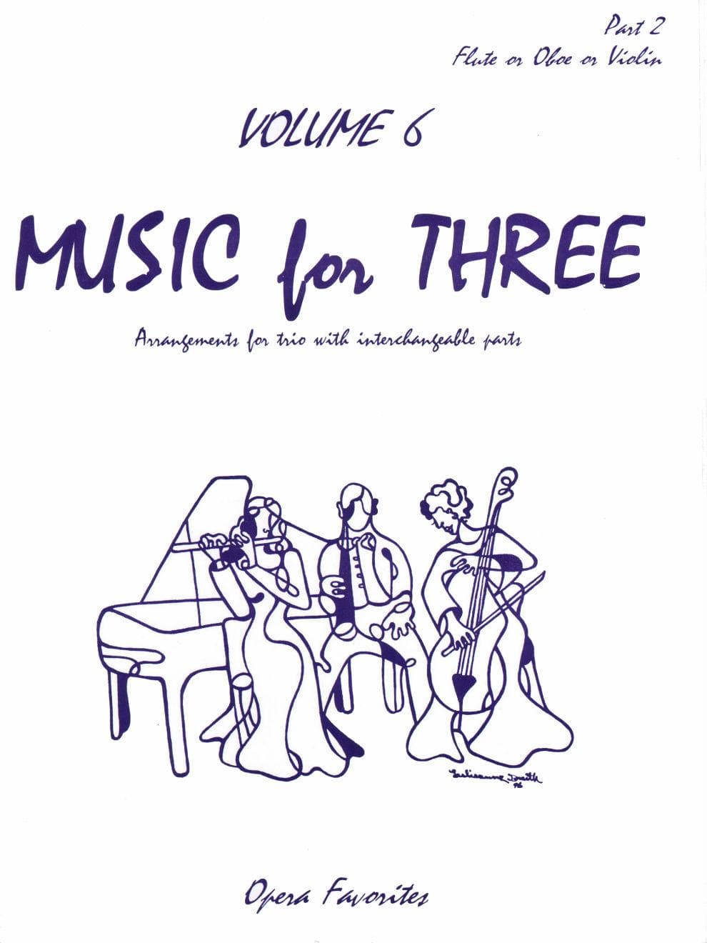 Music for Three Volume 6 Part 2, Violin, Oboe or Flute Published by Last Resort Music