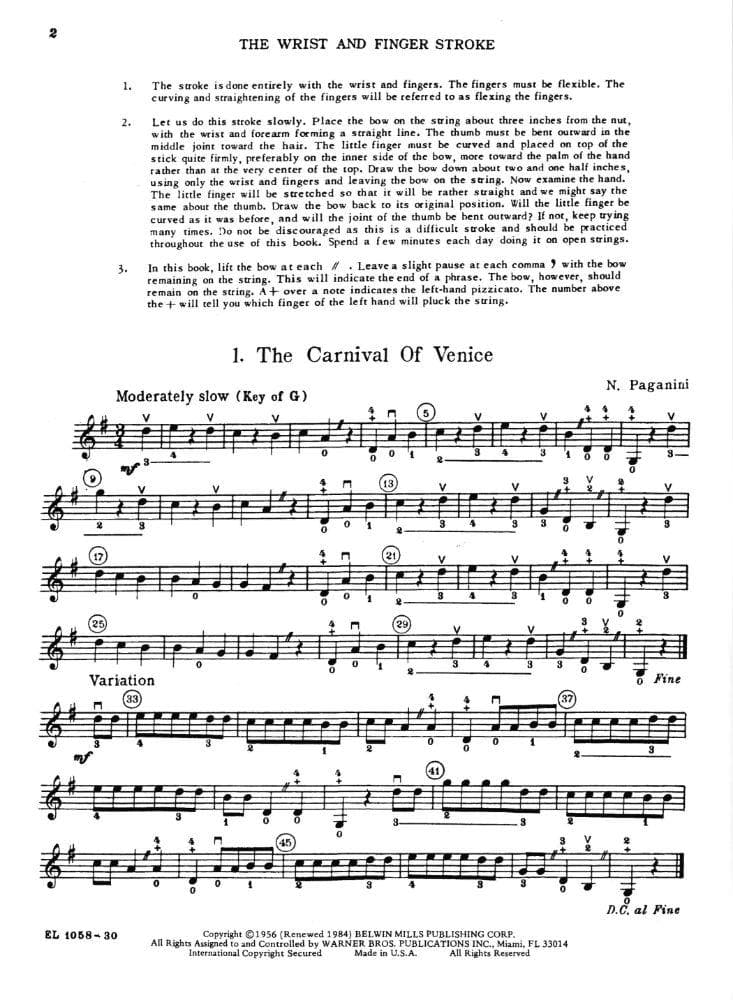 Applebaum, Samuel - Building Technique with Beautiful Music Volume 2 for Violin - Belwin/Mills Publication