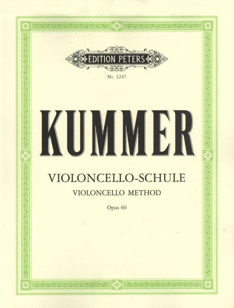 Kummer, FA - Violoncello Method, Op 60 - Cello solo - edited by Becker - Edition Peters