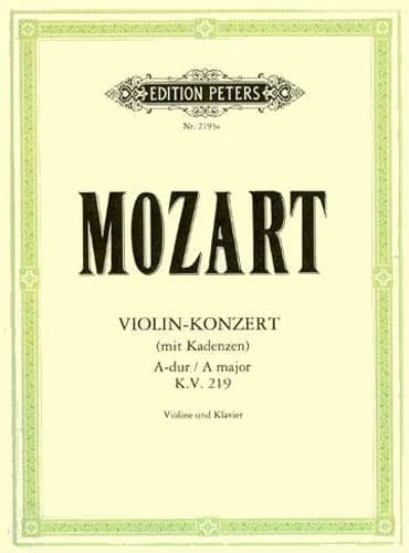 Mozart Concerto No. 5 Violin Sheet Music