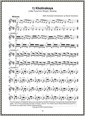 Greenman, Steven - Klezmer School for Strings Volume 1 - Violin Music