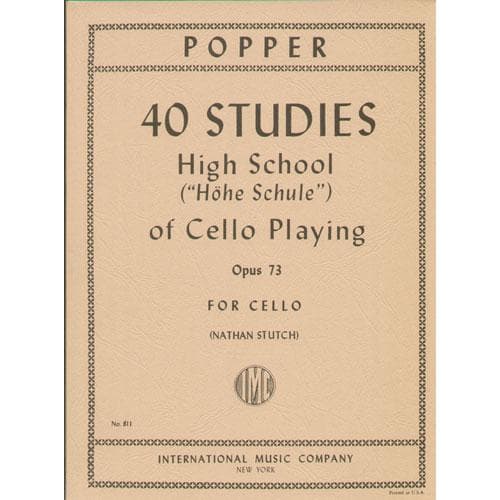 Cello Popper Op. 73 Music High School