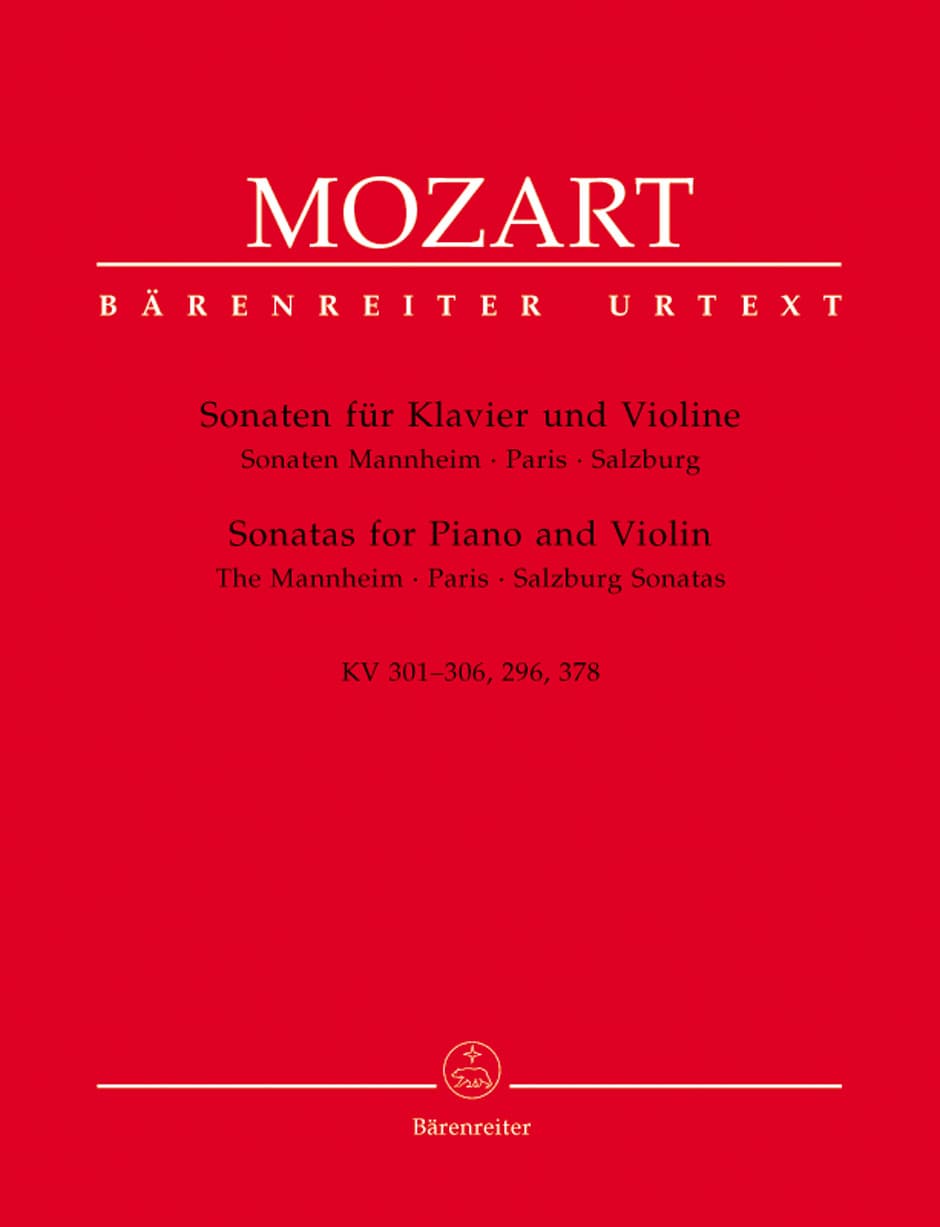 Mozart, WA - Violin Sonatas, K 301-306, K 296, K 378 - Violin and Piano - edited by Reeser - Barenreiter
