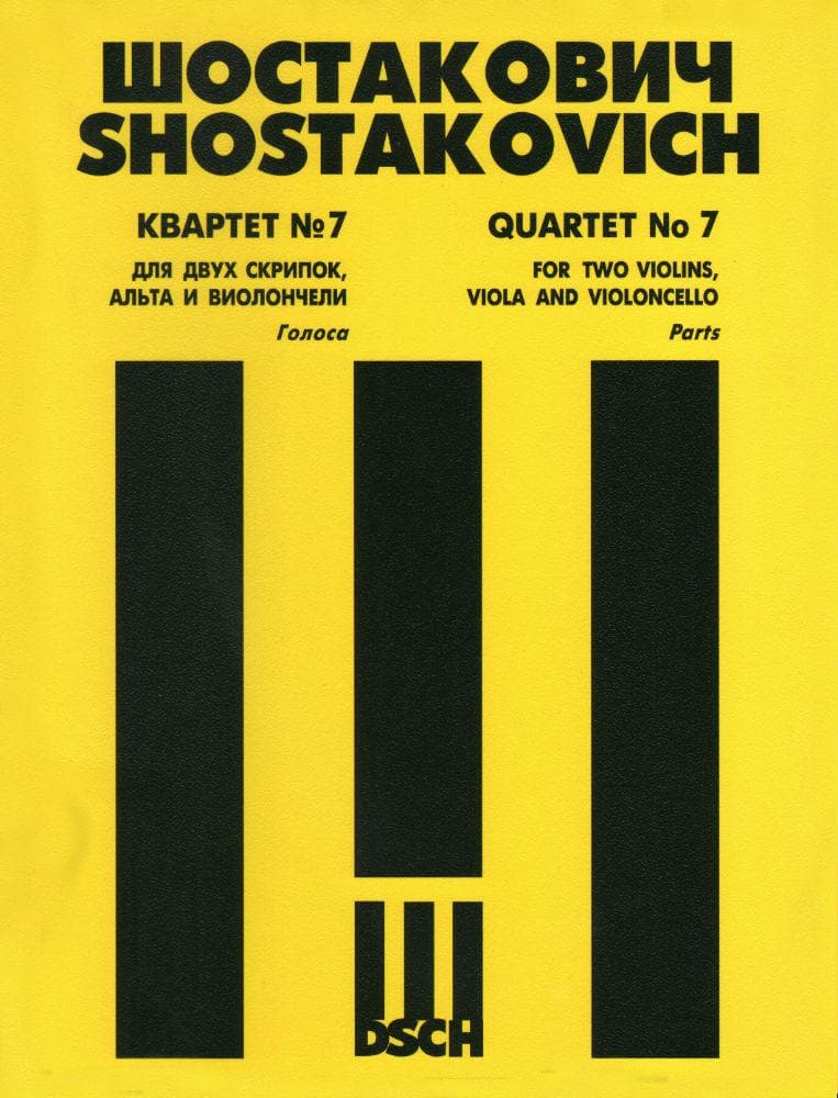 Shostakovich, Dmitri - Quartet No 7 in f-Sharp Op 108 Published by DSCH