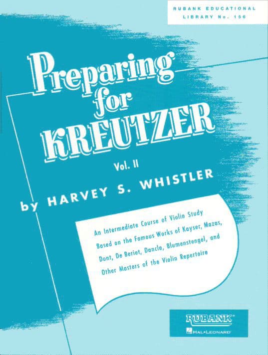 Preparing for Kreutzer, Volume 2 - Violin - edited by Harvey Whistler - published by Rubank Publications