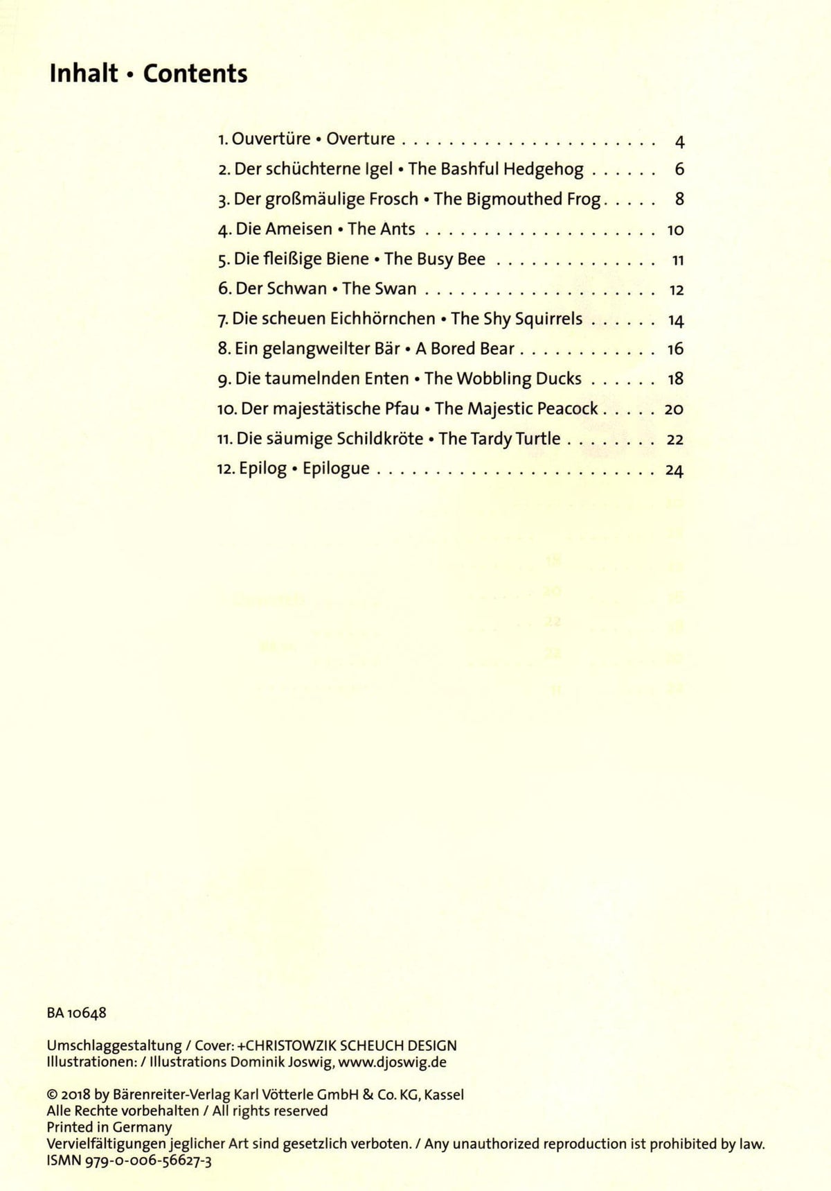 Speckert, George - Don't Feed the Animals - for String Ensemble - Barenreiter