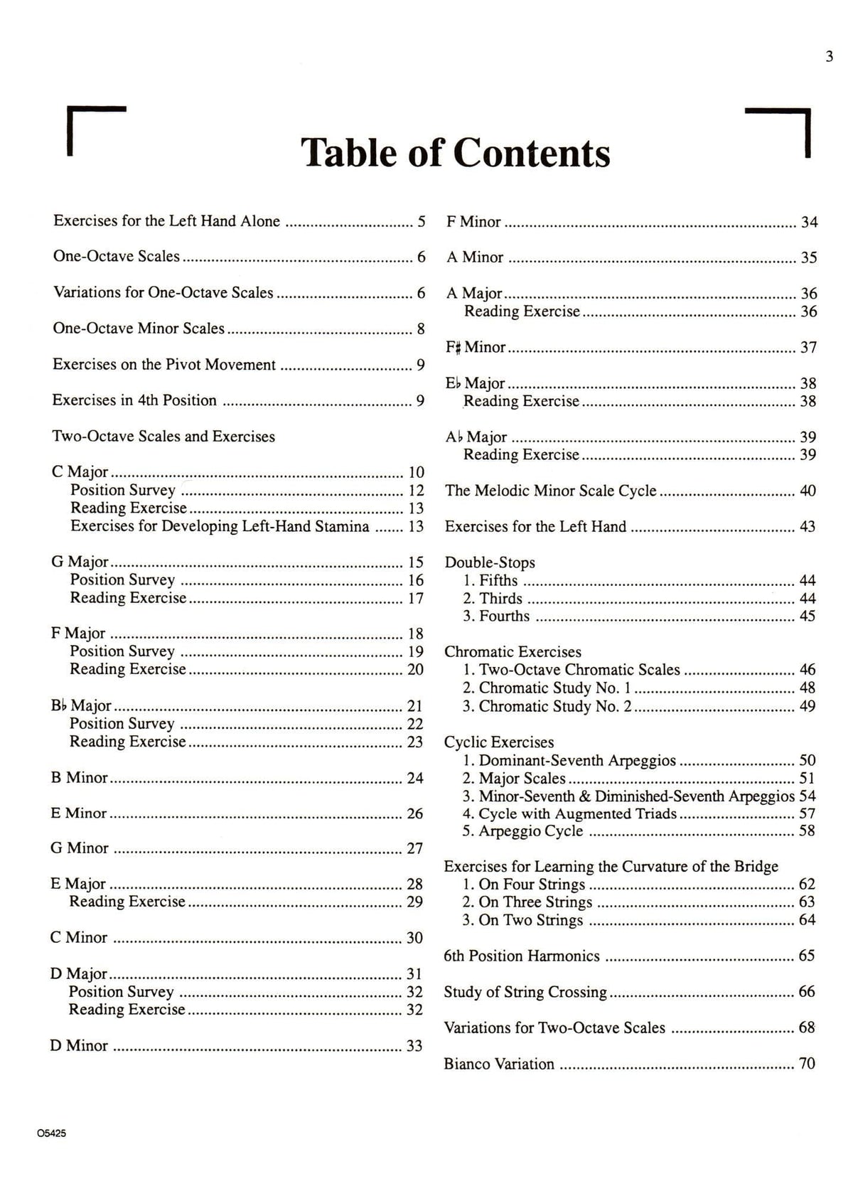Vance - Vade Mecum For the Double Bass Published by Carl Fischer