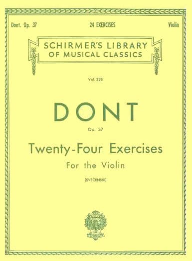 Dont, Jakob - 24 Studies, Op 37 - Violin solo - edited by Louis Svecenski - Schirmer Edition