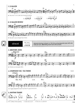 All For Strings Comprehensive String Method - Book 2 for Double Bass by Gerald E Anderson and Robert S Frost