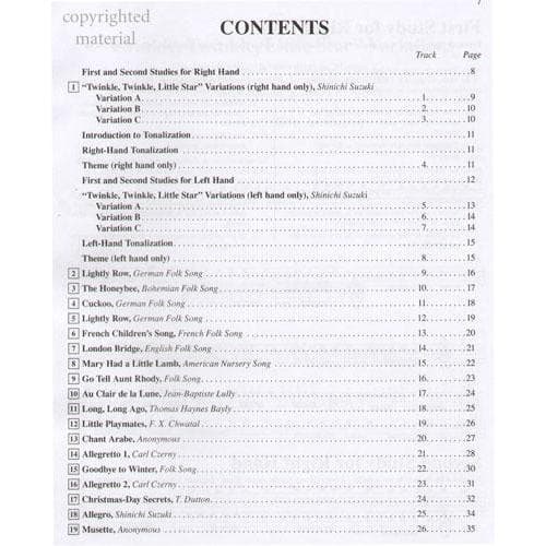 Suzuki Piano School, Volume 1