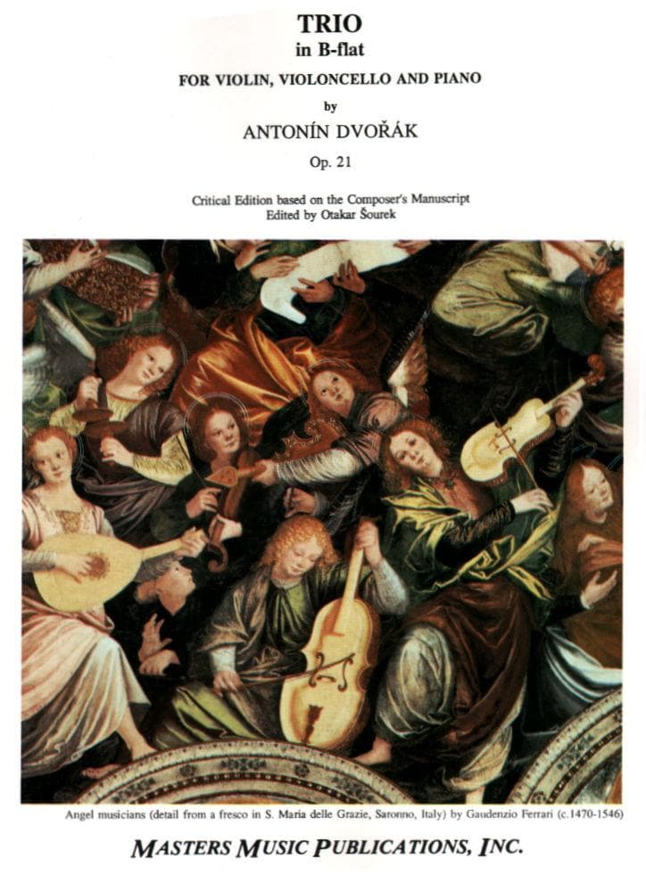Dvorák, Antonín - Piano Trio in B-flat Major, Op 21 - Violin, Cello, and Piano - Masters Music Publications