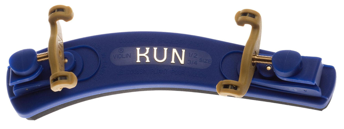 Kun Collapsible Junior Shoulder Rest for Violin in Colors - 3/4-1/2 Size