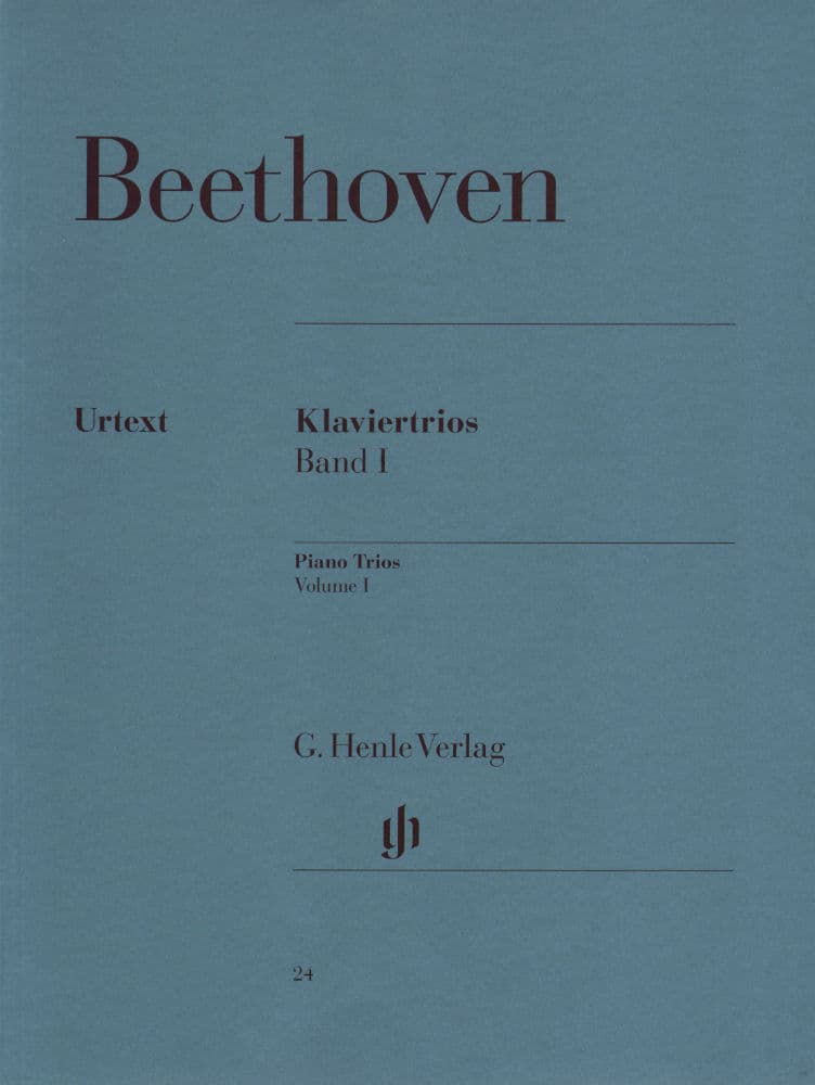 Beethoven, Ludwig - Piano Trios Volume 1 for Violin, Cello and Piano - Henle Verlag URTEXT Edition