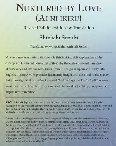 Nurtured By Love by S. Suzuki Revised Translation