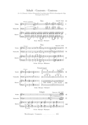 Schubert, Franz - Piano Trios, Op 99, 100, 148 URTEXT Published by G Henle Verlag