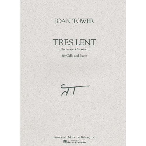 Tower - Tres Lent For Cello and Piano Published by Hal Leonard