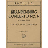 Bach, JS - Brandenburg Concerto No 6 in B-flat, BWV 105 for Two Violas and Piano - Arranged by Held - International Edition