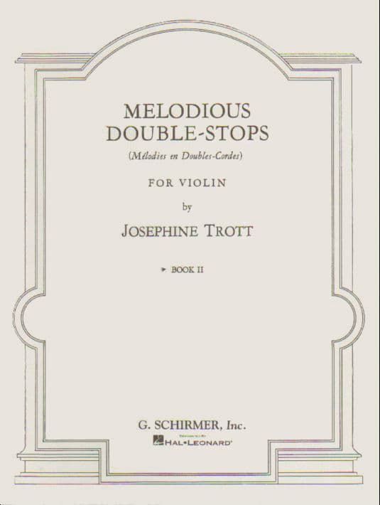 Trott - Melodious Double-Stops, Book 2 - Violin - published by G Schirmer