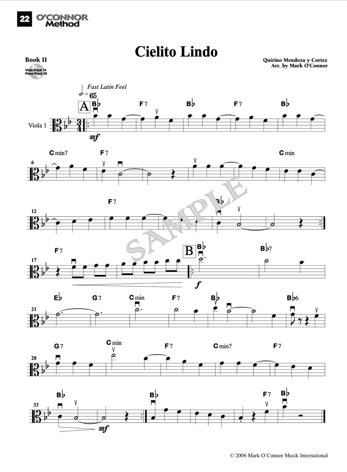 O'Connor Viola Method Book II - Digital Download