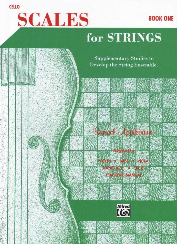 Applebaum, Samuel - Scales For Strings - Book 1 for Cello - Belwin/Mills Publication