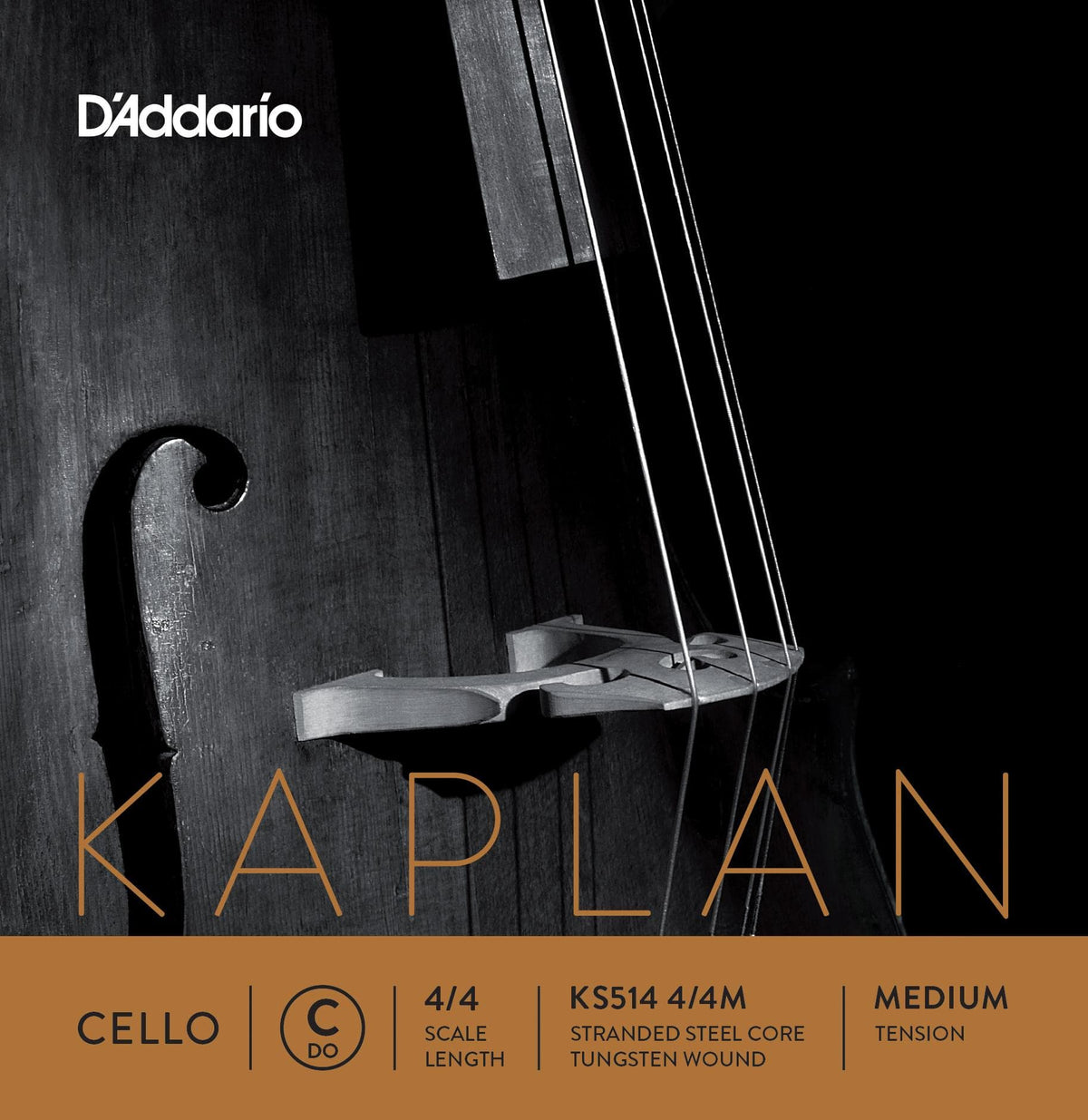 Kaplan Cello C String 4/4 Size Medium