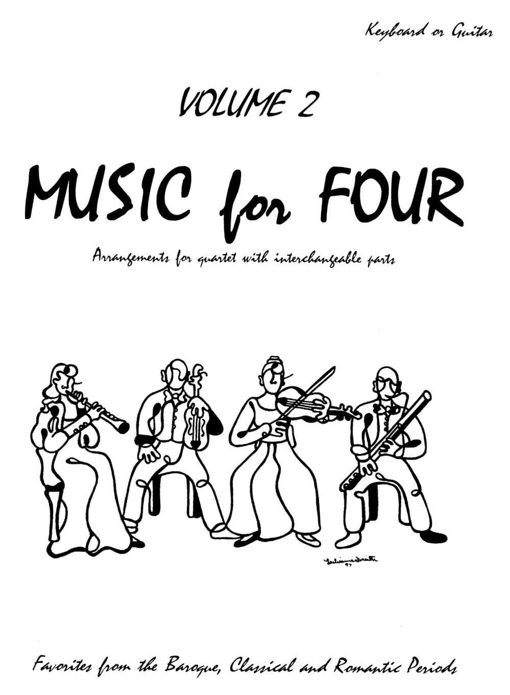 Music for Four, Volume 2 - Keyboard/Guitar part - arranged by Daniel Kelley - Last Resort Music