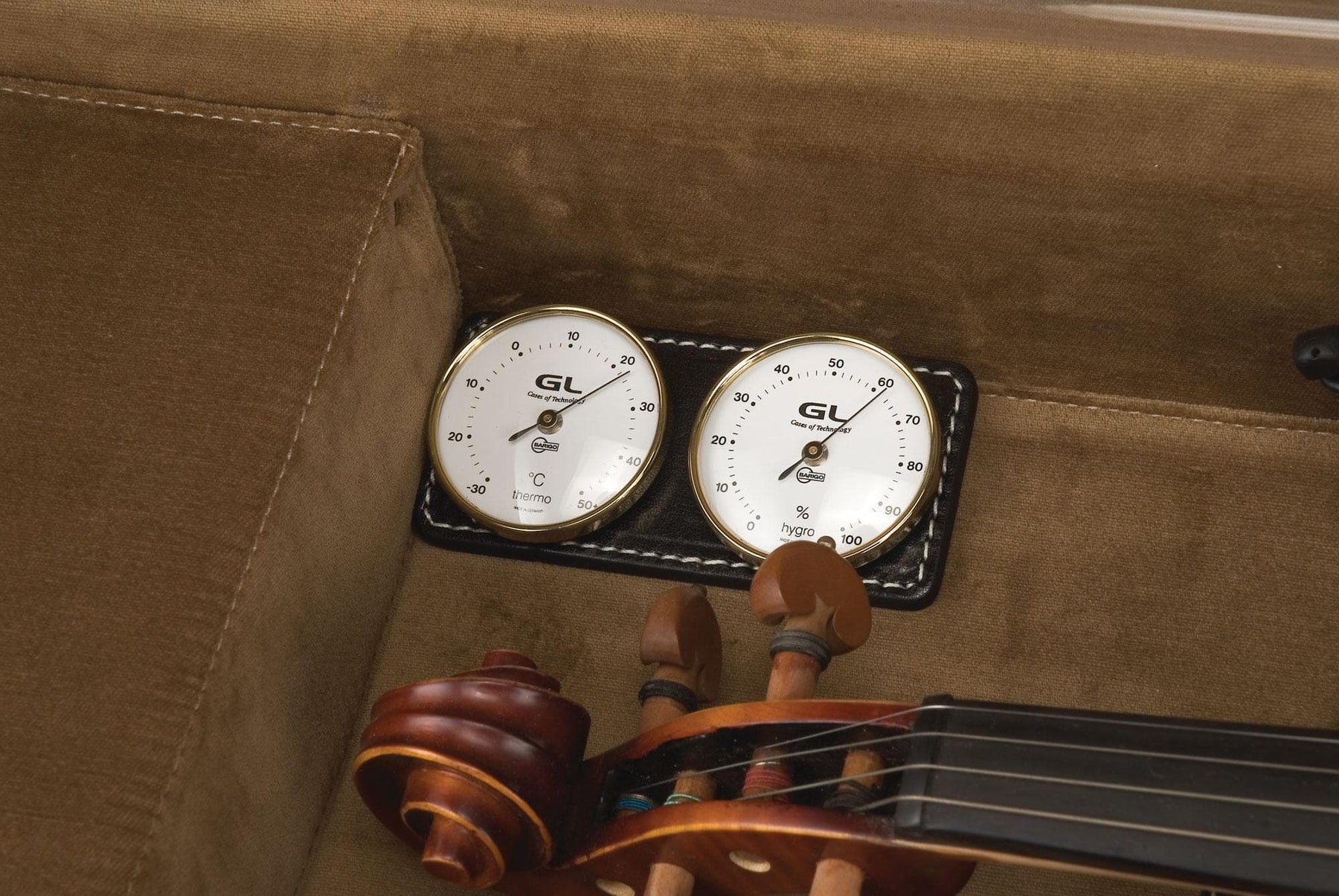 GL Q Series Violin Case in Black Leather