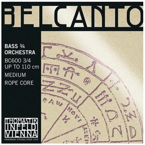Thomastik-Infeld Belcanto Orchestra Double Bass String Set - 3/4 Size - Medium Gauge