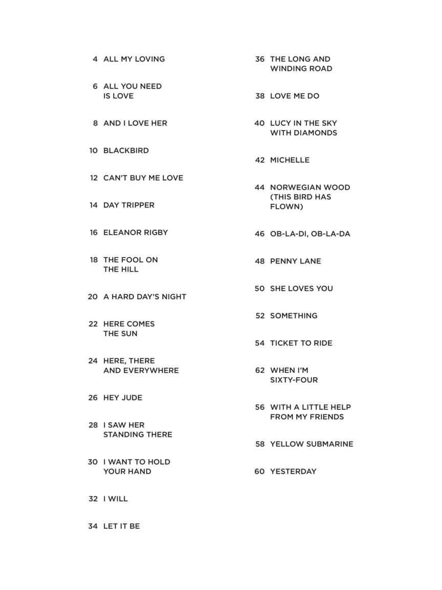 The Beatles for Violin Duet - Hal Leonard