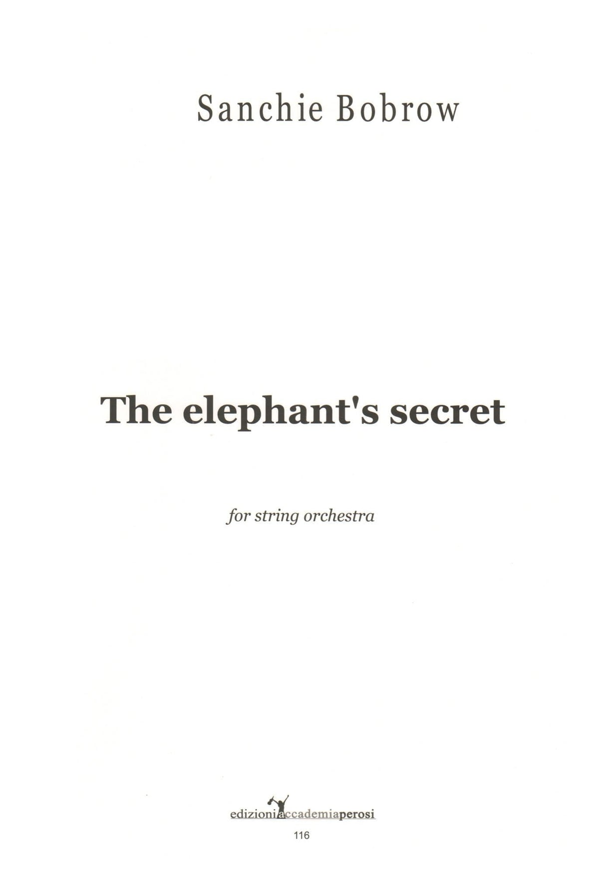 Bobrow - The Elephant's Secret String Orchestra