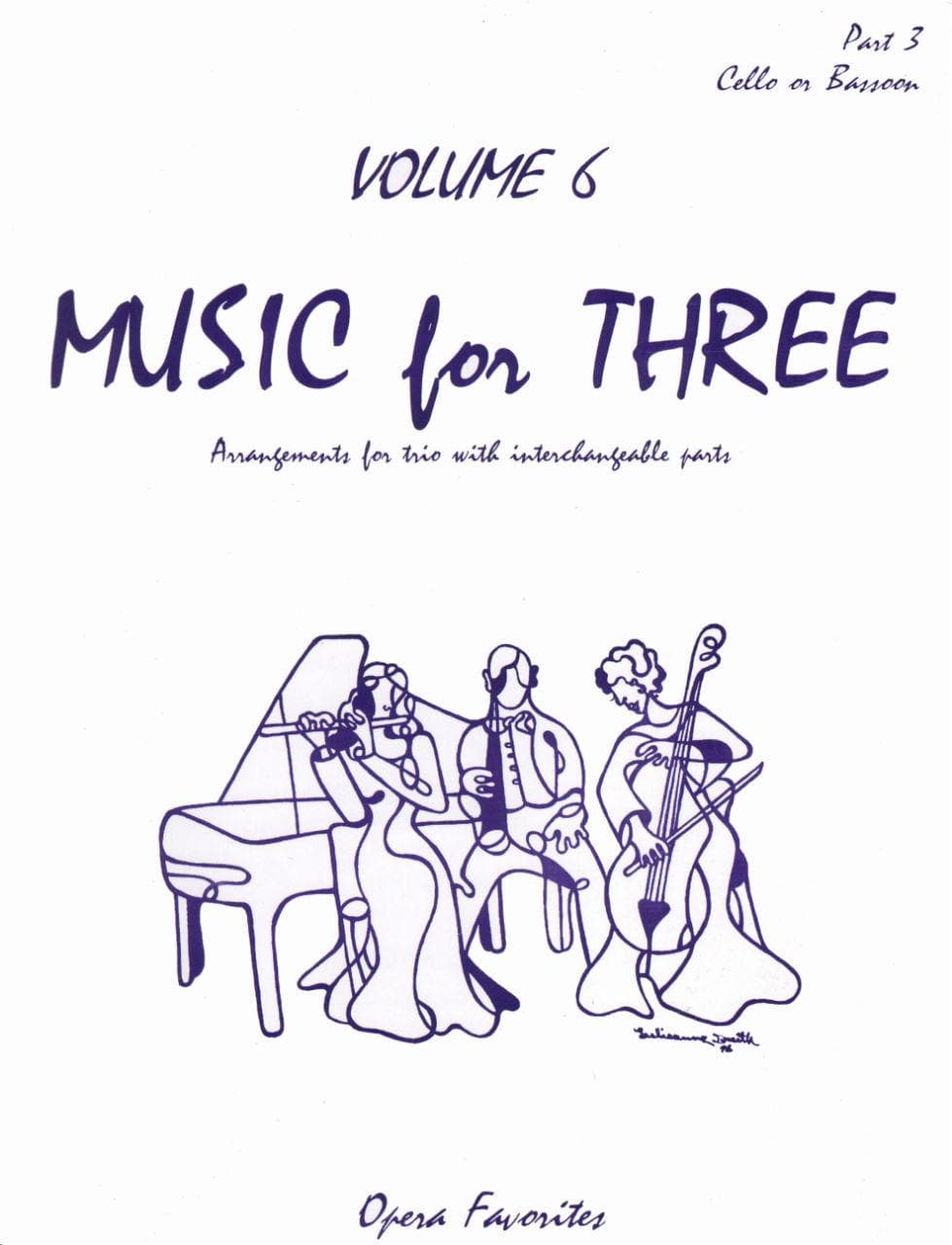 Music for Three Volume 6 Part 3, Cello or Bassoon Published by Last Resort Music