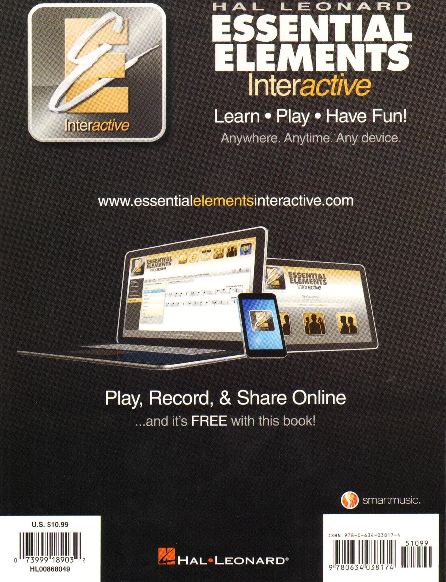 Essential Elements Interactive (formerly 2000) for Strings - Violin Book 2 - by Allen/Gillespie/Hayes - Hal Leonard Publication