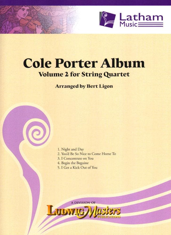 Porter - Cole Porter Album, Volume 2 for String Quartet Set of parts Published by Latham Music Enterprises