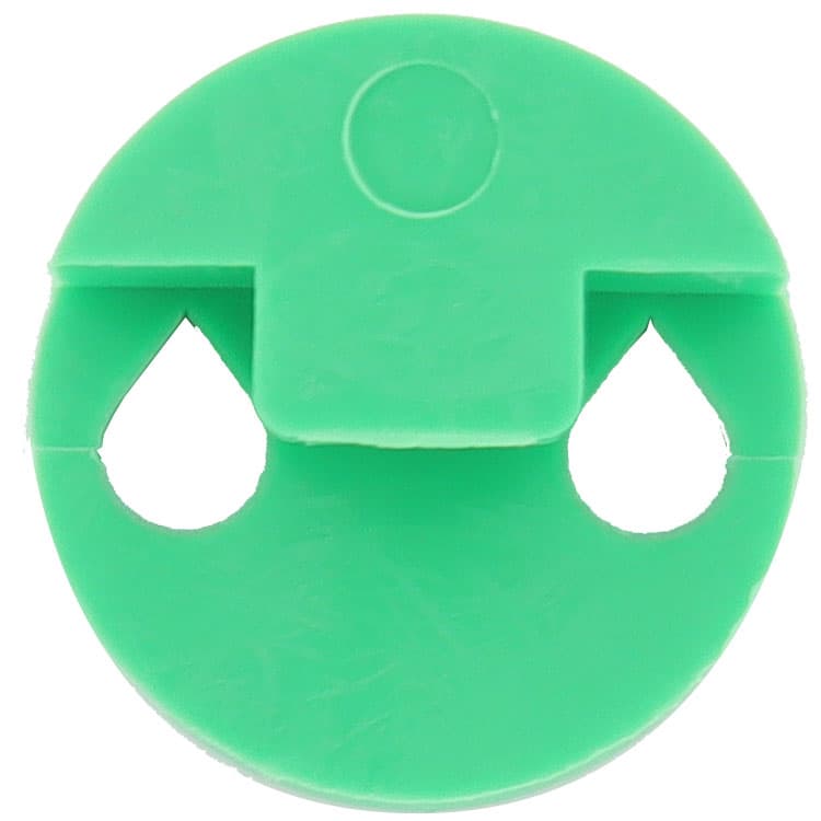Tourte Round Viola Mute 2 Hole Green