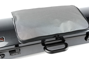 Bam Hightech Oblong Compact Viola Case with Pocket – Black Carbon