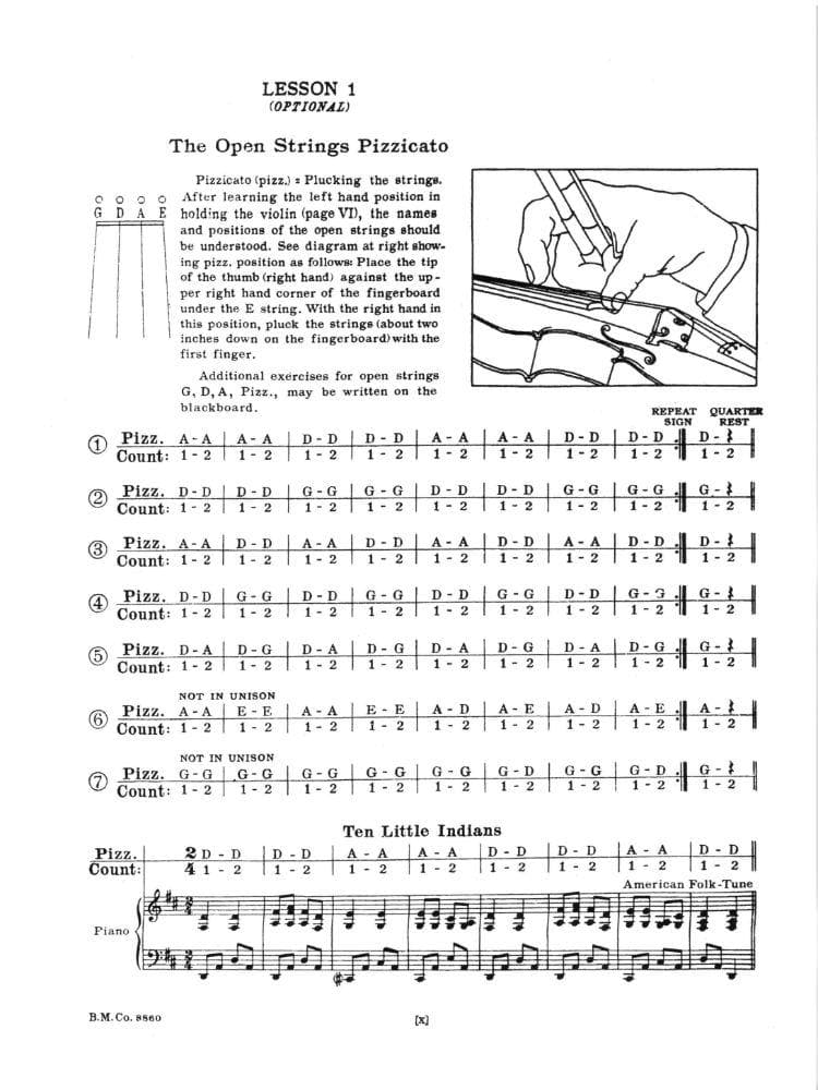 Herfurth, C Paul - A Tune A Day String Method, Book 1 - Violin - Boston Music Co
