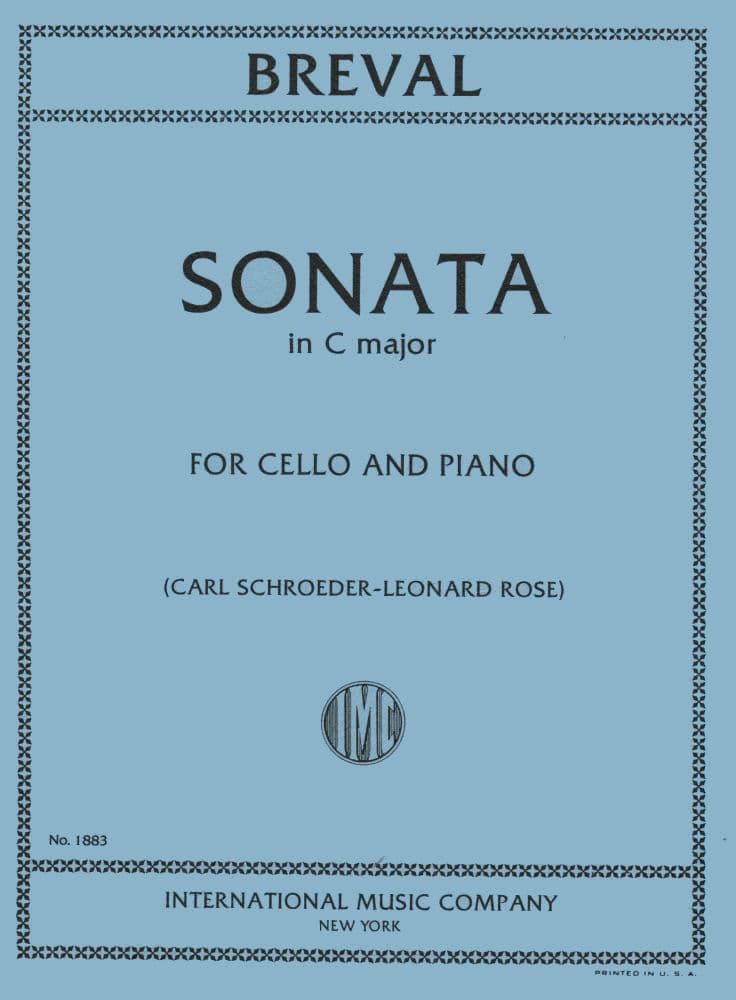 Breval Sonata Cello & Piano - Sharmusic PDP