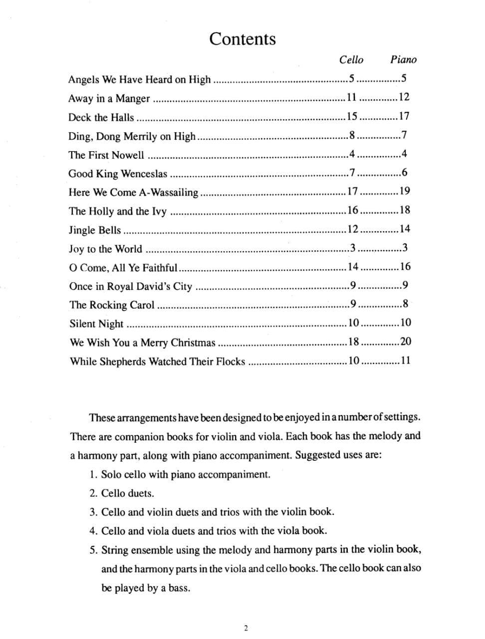 Duncan, Craig - Christmas Solos for Beginning Cello, Level 1 - Cello and Piano - Mel Bay Publications