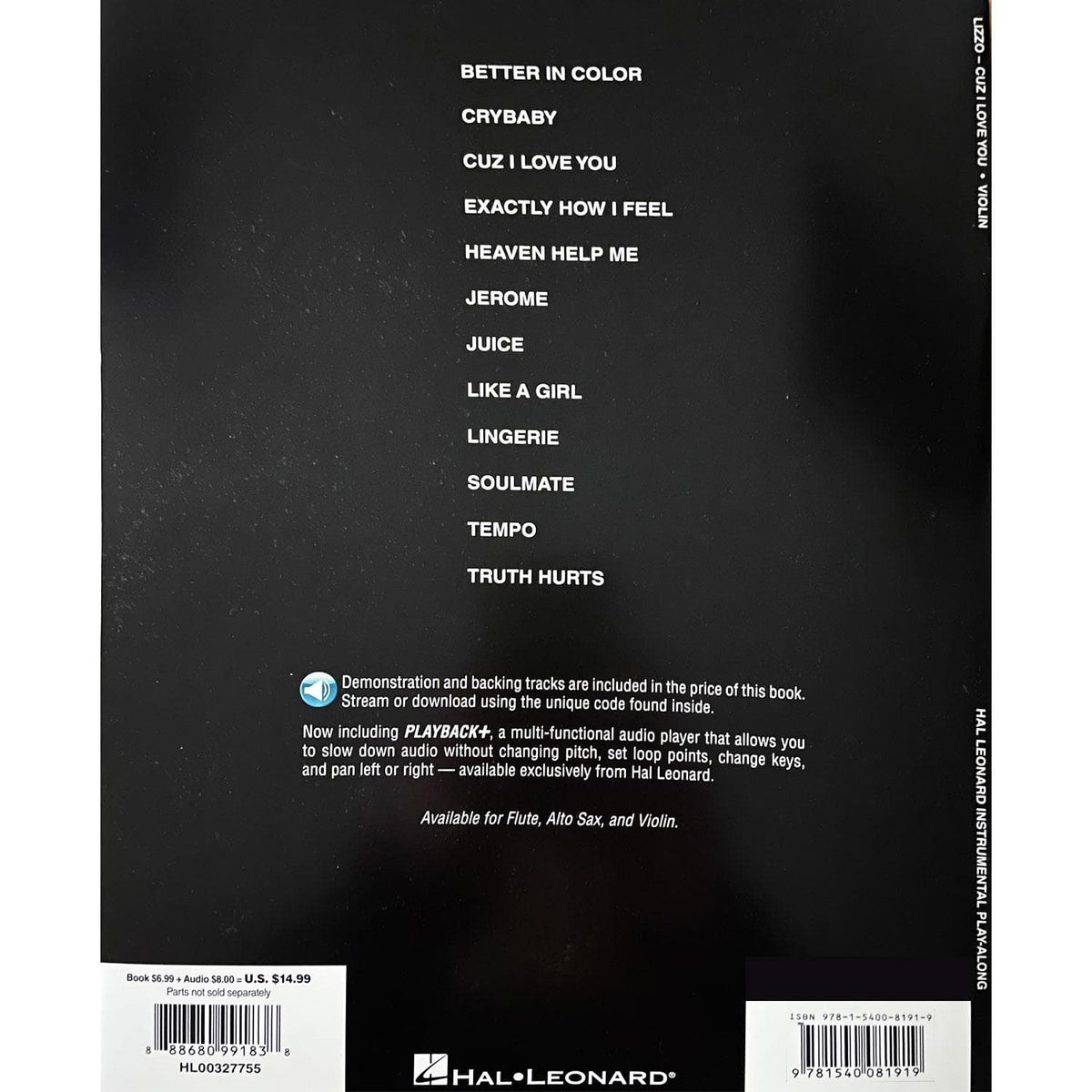 Lizzo - Cuz I Love You - Instrumental Play Along (Violin)