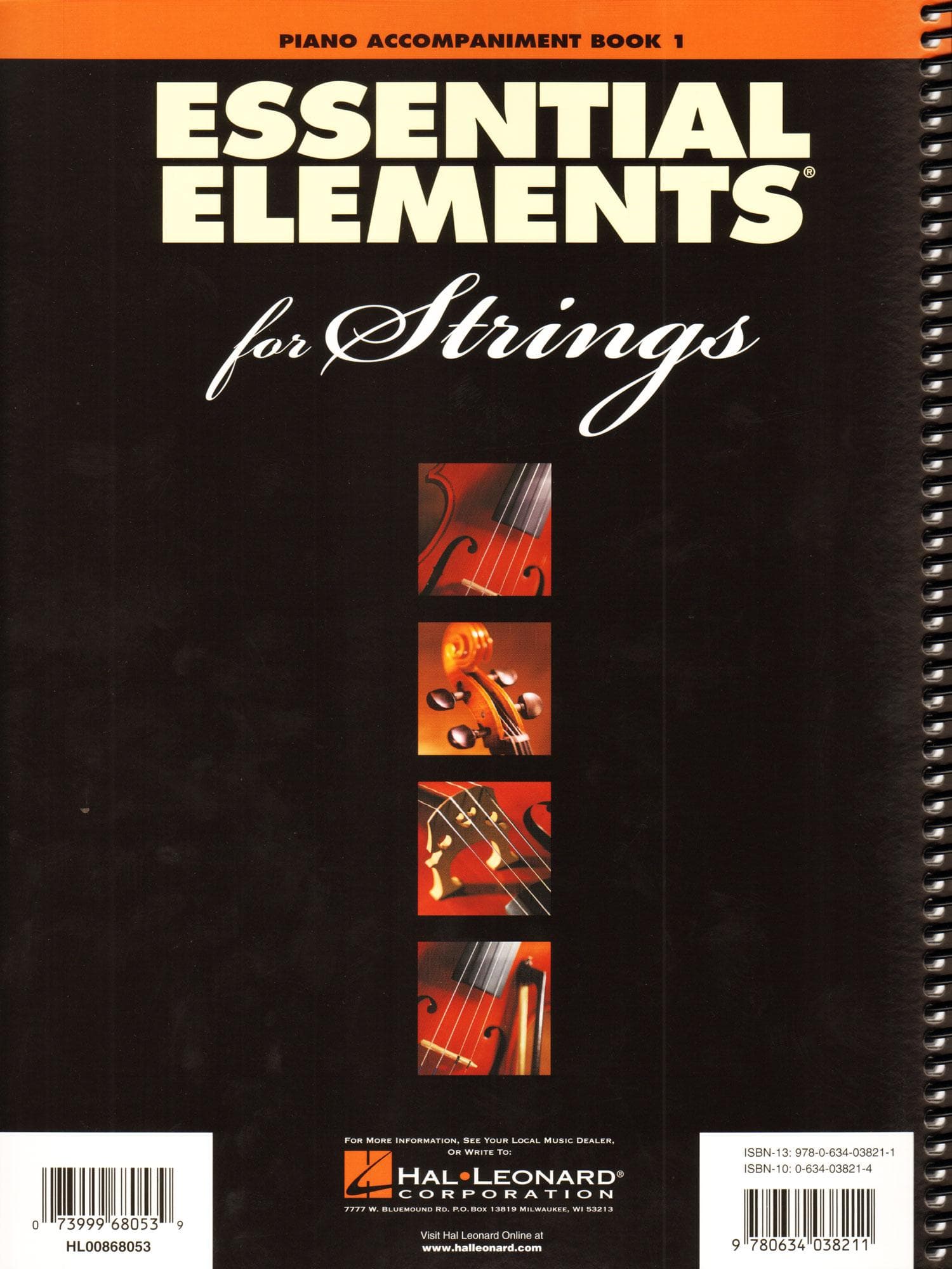 Essential Elements Interactive (formerly 2000) for Strings - Piano Accompaniment Book 1 - by Allen/Gillespie/Hayes - Hal Leonard Publication