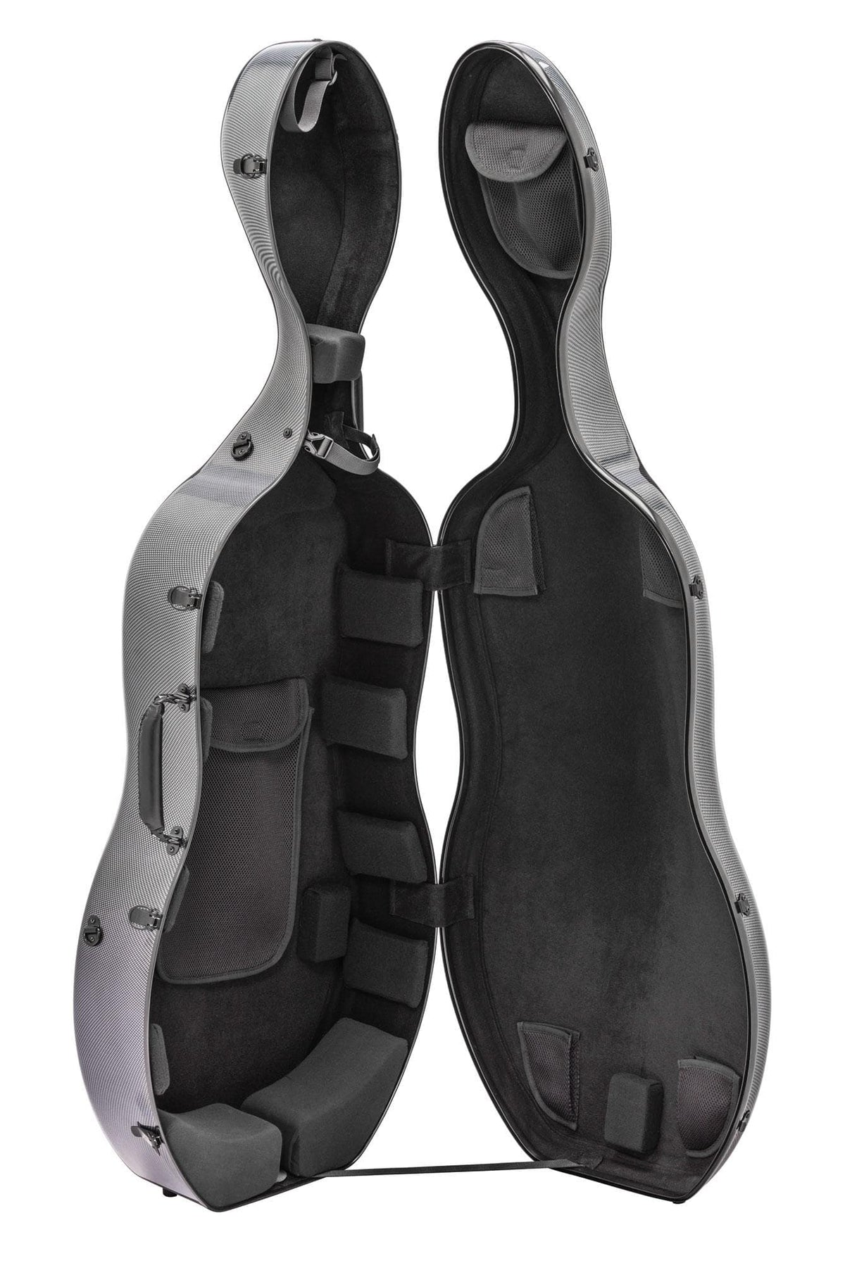 SL Montagnana Carbon Hybrid Cello Case Silver Grey