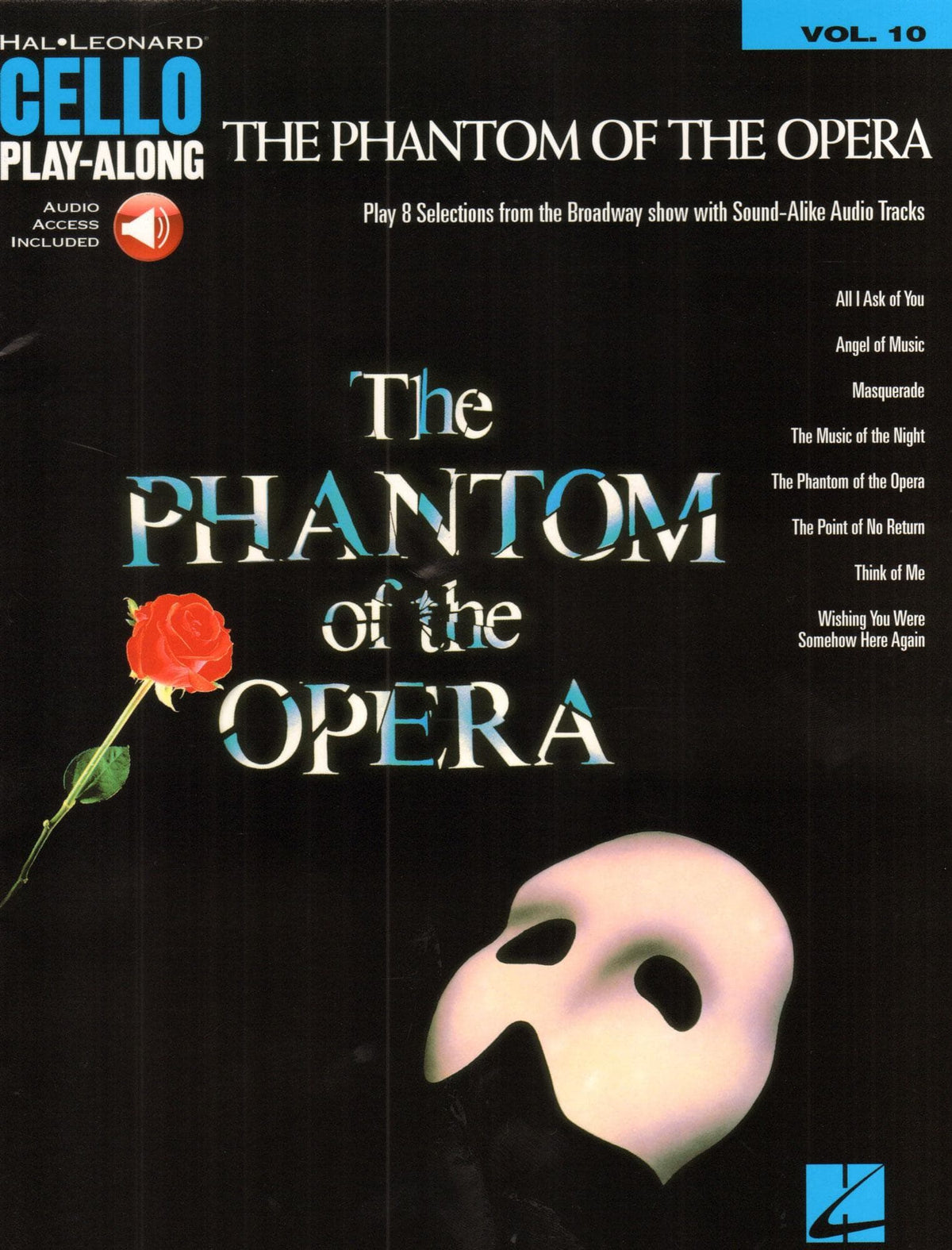 Phantom of the Opera - Cello Play-Along Vol. 10 - with Online Access - Hal Leonard