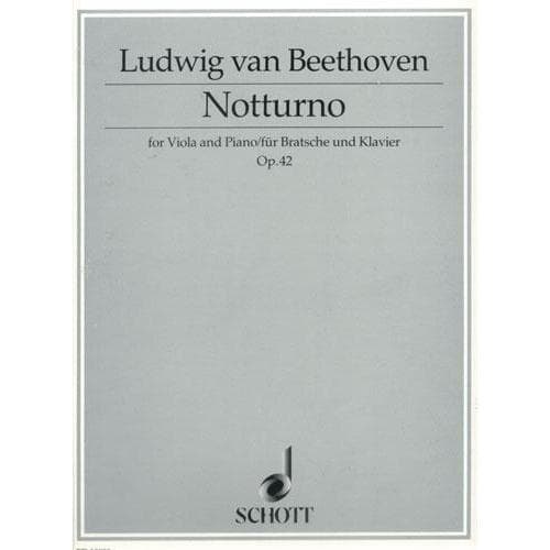 Beethoven, Ludwig - Notturno In D Major Op 42 for Viola and Piano - Schott Edition
