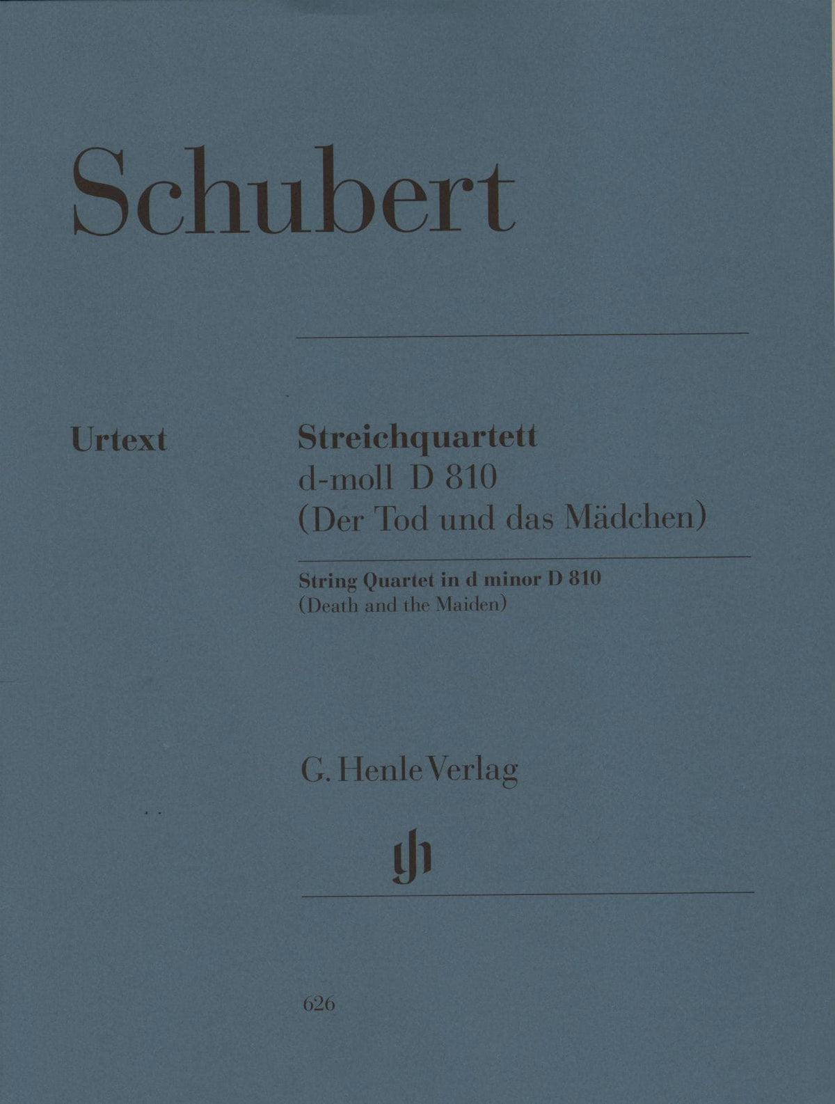 Schubert, Franz - Quartet in d minor D 810 URTEXT Published by G Henle Verlag