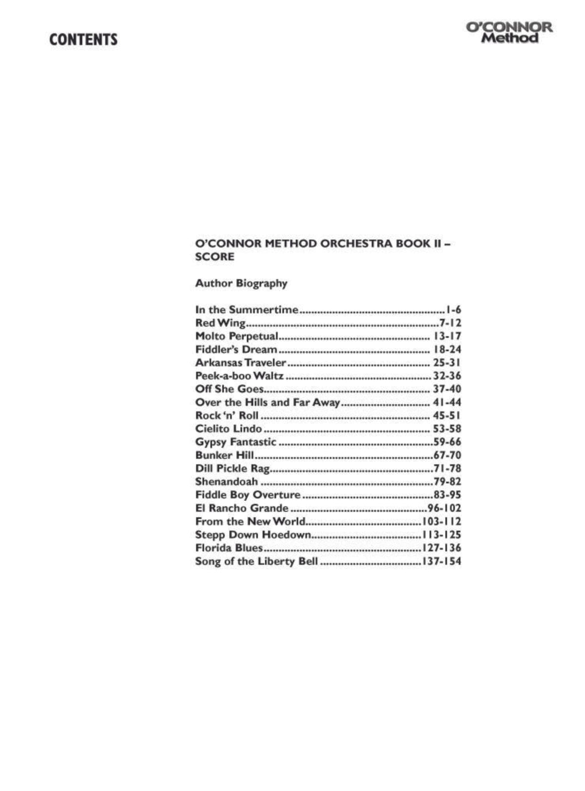 O'Connor Method for Orchestra - Book II - Score - Digital Download